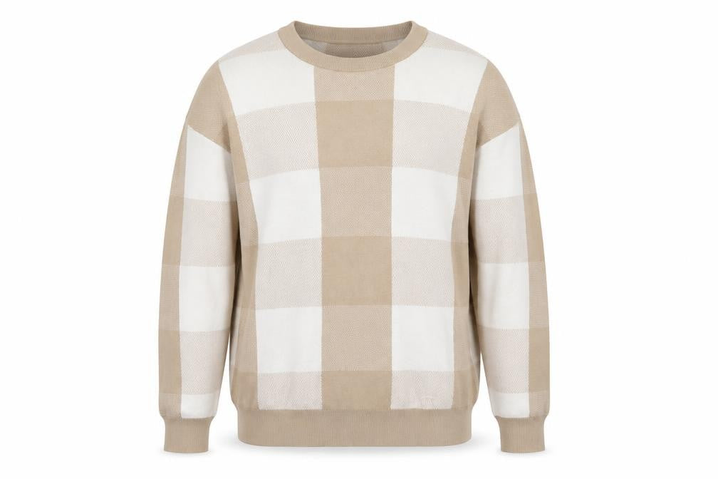 Mens UK Size M Selected Homme Beige Pullover Jumper