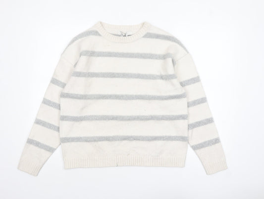 Womens UK Size M Marks and Spencer Ivory Pullover Jumper