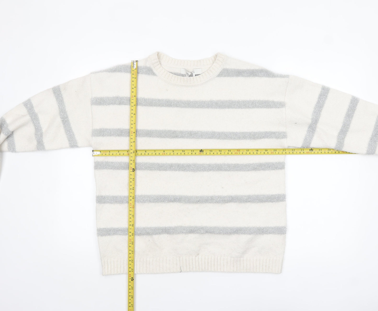 Womens UK Size M Marks and Spencer Ivory Pullover Jumper