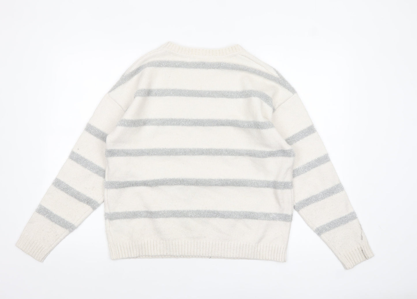 Womens UK Size M Marks and Spencer Ivory Pullover Jumper