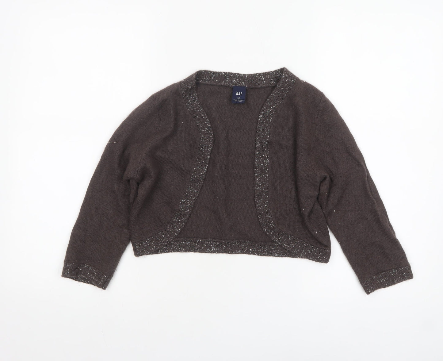 Womens UK Size S Gap Brown Shrug Jumper