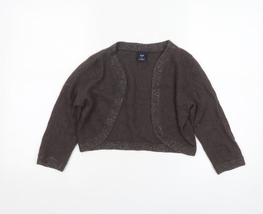 Womens UK Size S Gap Brown Shrug Jumper