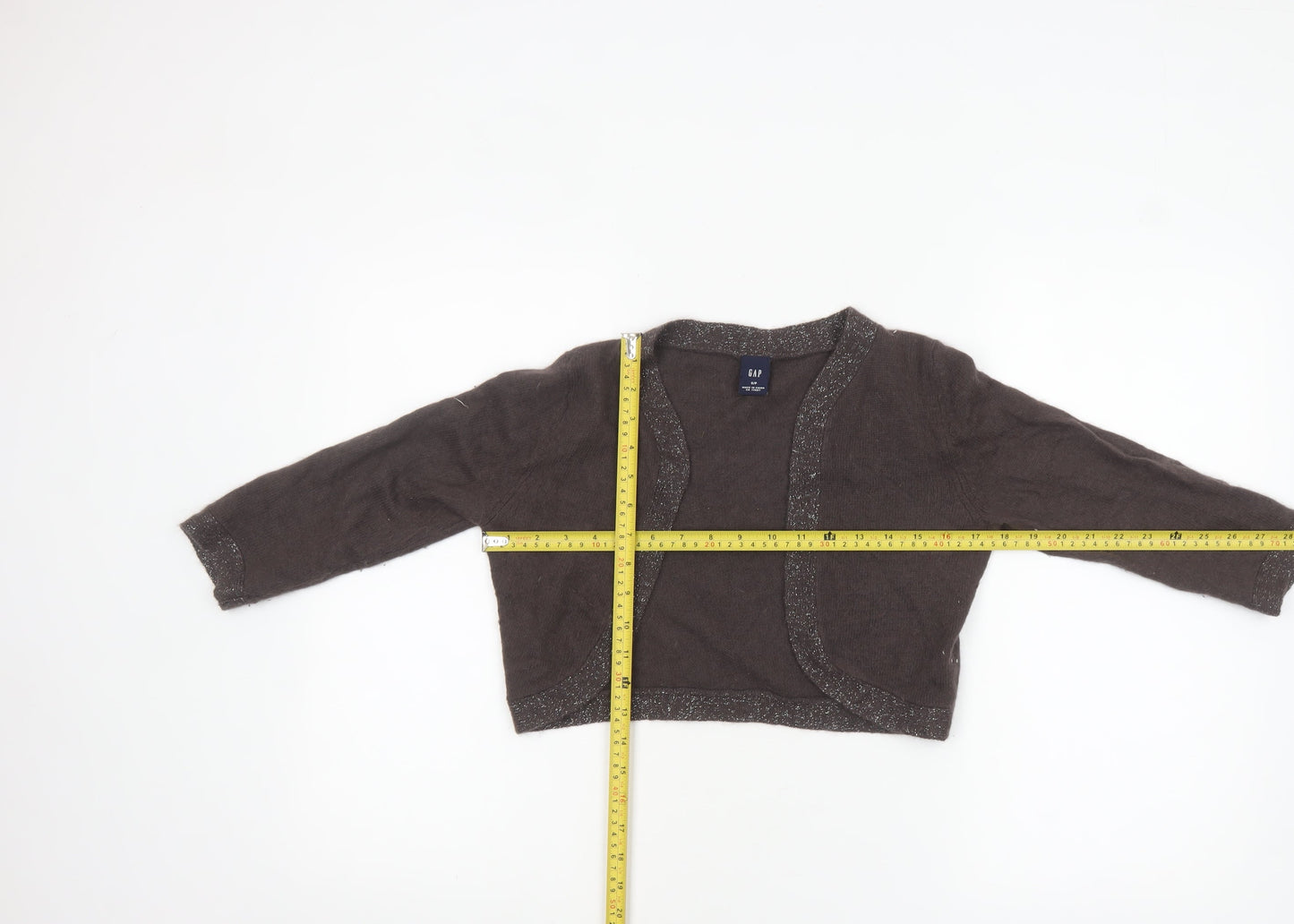 Womens UK Size S Gap Brown Shrug Jumper