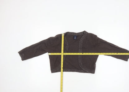 Womens UK Size S Gap Brown Shrug Jumper