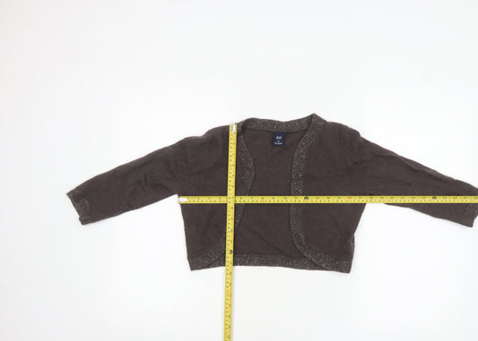 Womens UK Size S Gap Brown Shrug Jumper