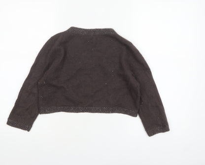 Womens UK Size S Gap Brown Shrug Jumper
