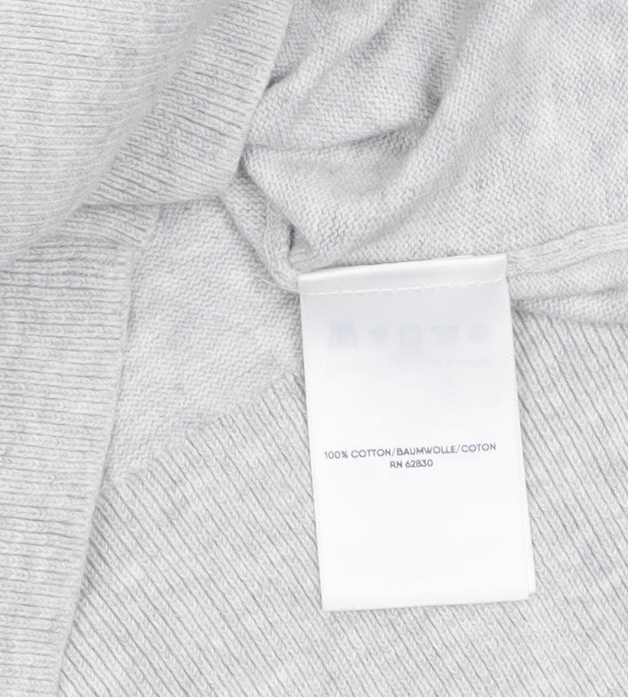 Womens UK Size L Lands' End Grey Cardigan Jumper