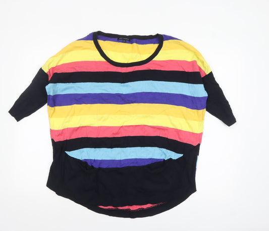 Womens UK Size M/L QED London Multicoloured Pullover Jumper