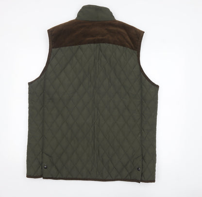 Mens UK Size XL Country Estate Green Quilted Coat