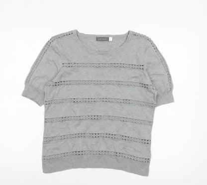 Womens UK Size 14 Mint Velvet Grey Pullover Jumper