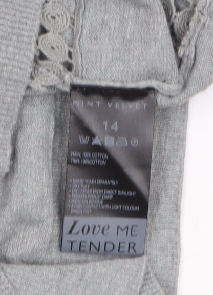Womens UK Size 14 Mint Velvet Grey Pullover Jumper