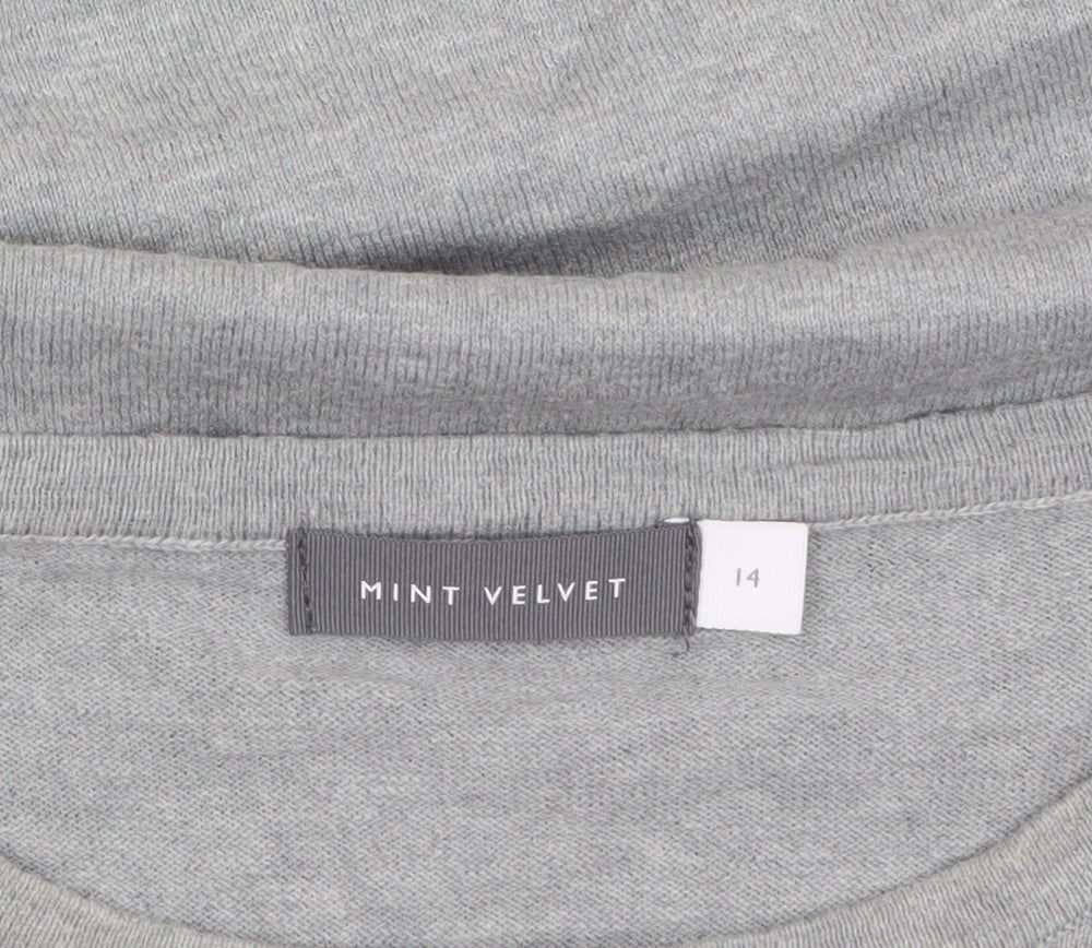 Womens UK Size 14 Mint Velvet Grey Pullover Jumper
