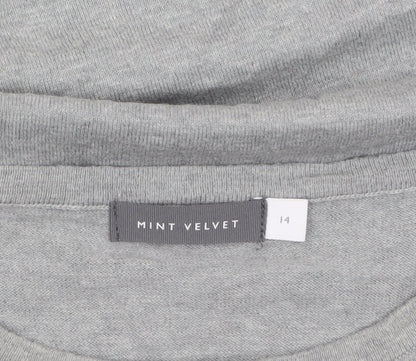 Womens UK Size 14 Mint Velvet Grey Pullover Jumper