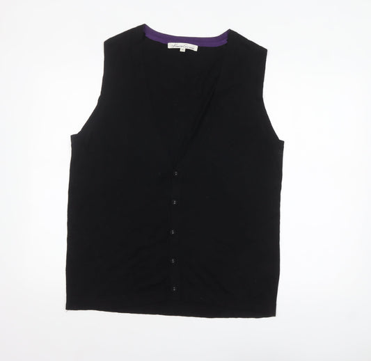 Kenneth Cole Men's Black Silk Cashmere Sleeveless Vest XL