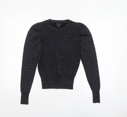 Womens UK Size 4 New Look Black Pullover Jumper