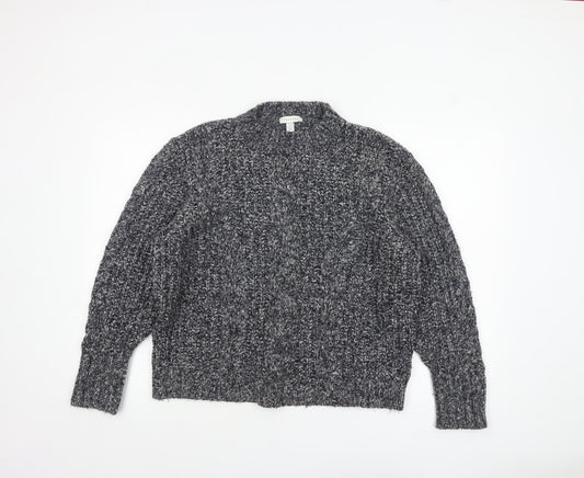Womens UK Size M Topshop Grey Pullover Jumper