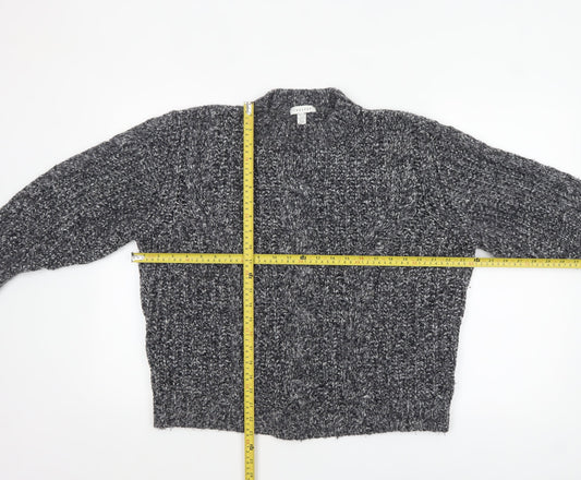 Womens UK Size M Topshop Grey Pullover Jumper
