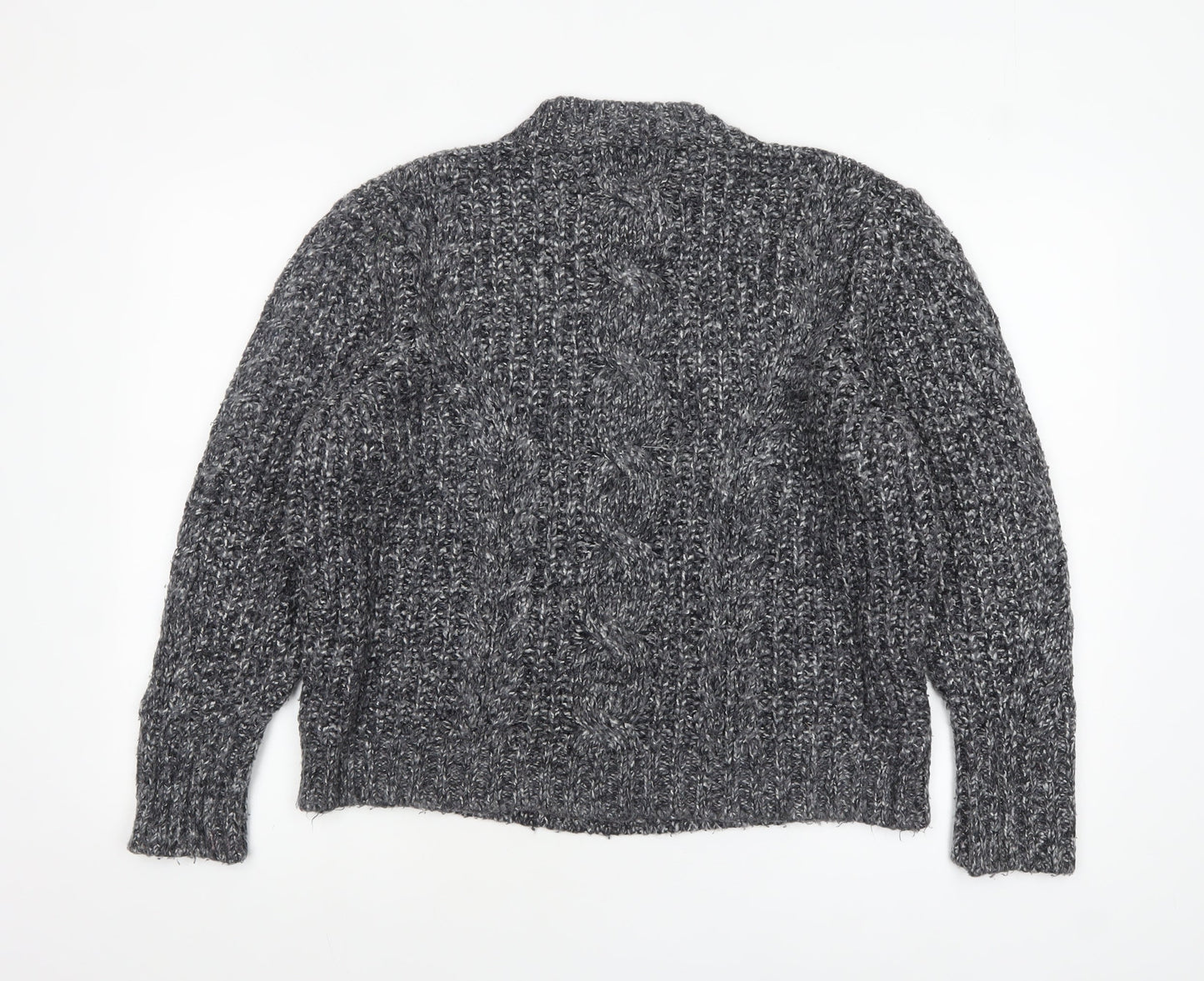 Womens UK Size M Topshop Grey Pullover Jumper