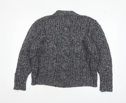 Womens UK Size M Topshop Grey Pullover Jumper