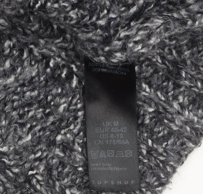 Womens UK Size M Topshop Grey Pullover Jumper
