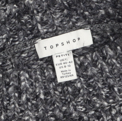 Womens UK Size M Topshop Grey Pullover Jumper