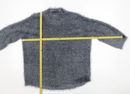 Womens UK Size 16 Marks and Spencer Grey Pullover Jumper
