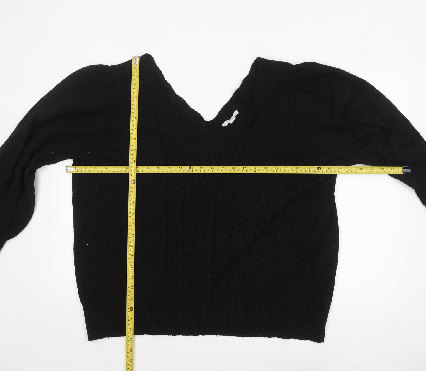 Womens UK Size XL Laura Ashley Black Pullover Jumper
