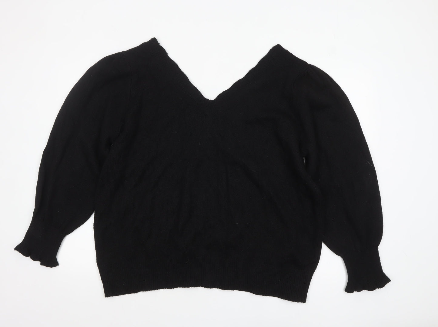 Womens UK Size XL Laura Ashley Black Pullover Jumper