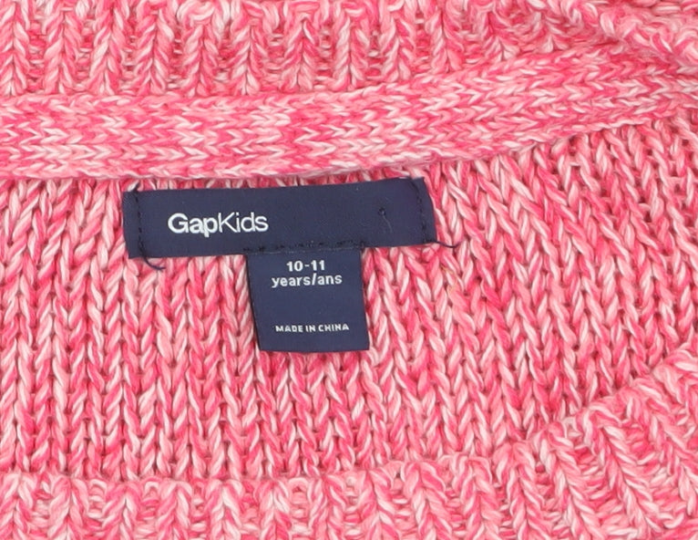 Girls UK Size 10-11 Years Gap Pink Pullover Jumper