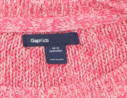 Girls UK Size 10-11 Years Gap Pink Pullover Jumper