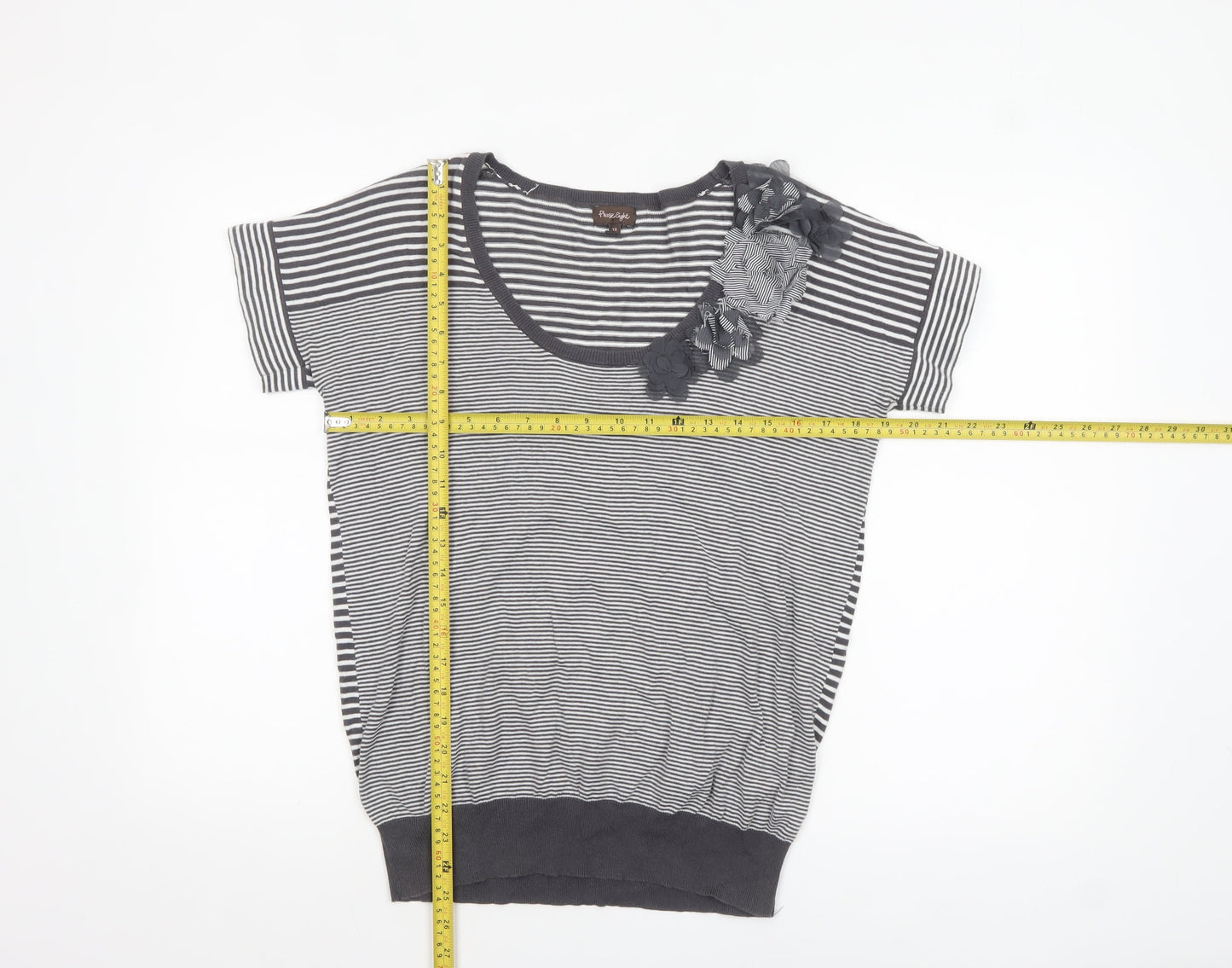 Womens UK Size 12 Phase Eight Grey Pullover Jumper