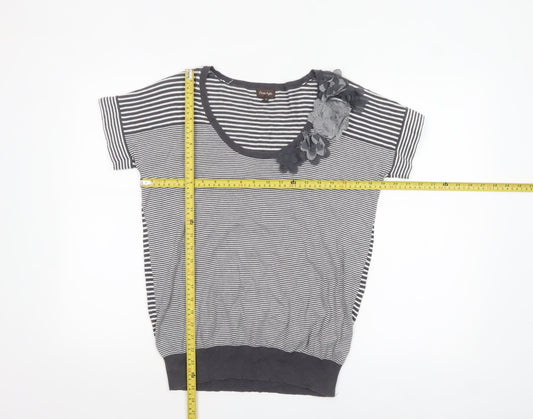 Womens UK Size 12 Phase Eight Grey Pullover Jumper