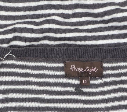 Womens UK Size 12 Phase Eight Grey Pullover Jumper
