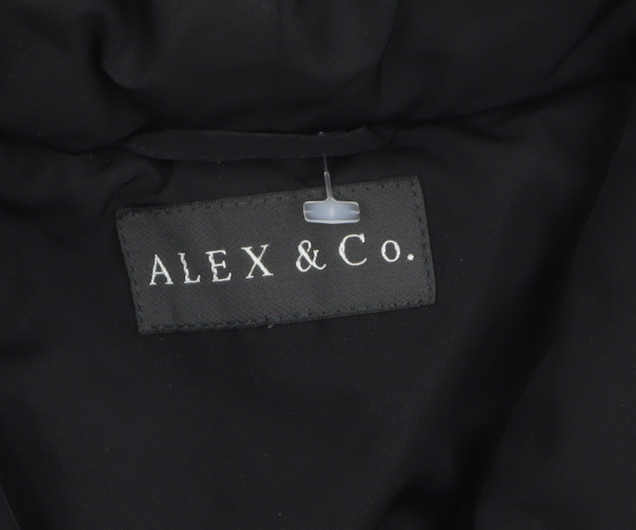 Alex & Co. Womens Purple Quilted Short Jacket UK 8 Classic Style