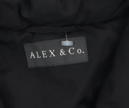 Alex & Co. Womens Purple Quilted Short Jacket UK 8 Classic Style