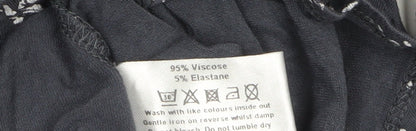 Womens UK Size 14 Roman Blue Tunic Blouse