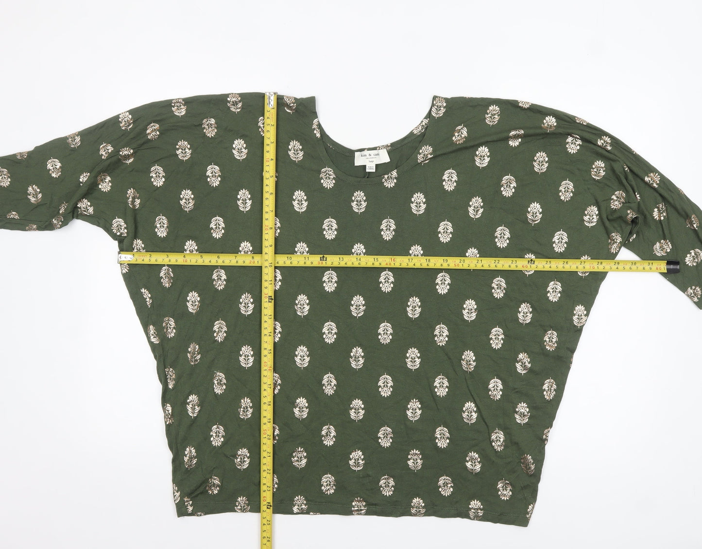 Womens UK Size L Kim & Cami Green Pullover Jumper