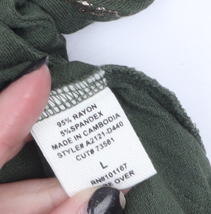 Womens UK Size L Kim & Cami Green Pullover Jumper