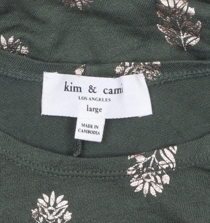 Womens UK Size L Kim & Cami Green Pullover Jumper