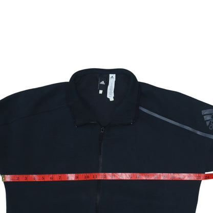 Mens UK Size L adidas Black Full Zip Sweatshirt