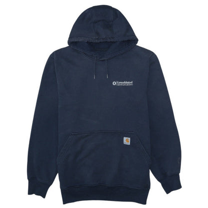 Mens UK Size M Carhartt Blue Pullover Hoodie