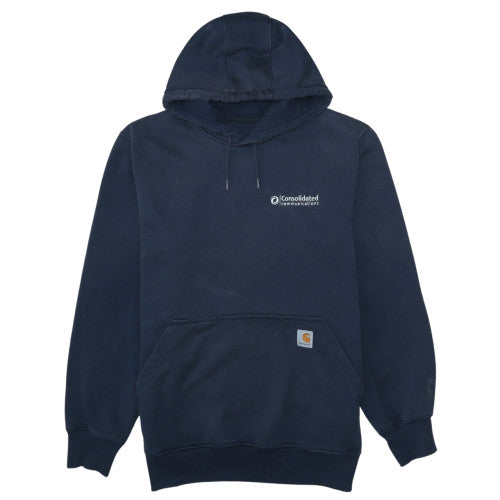 Mens UK Size M Carhartt Blue Pullover Hoodie