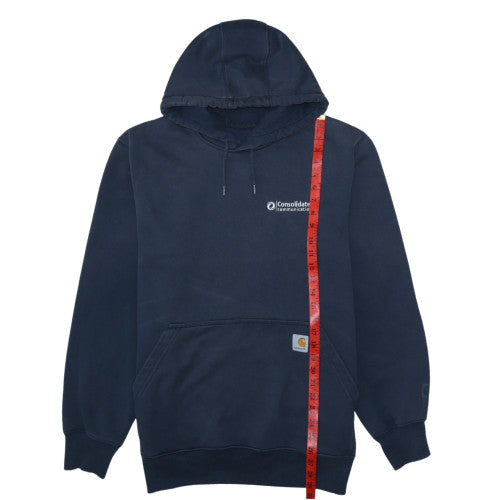 Mens UK Size M Carhartt Blue Pullover Hoodie