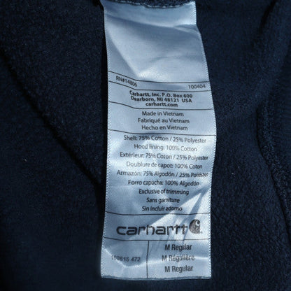 Mens UK Size M Carhartt Blue Pullover Hoodie