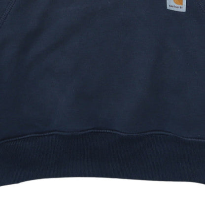 Mens UK Size M Carhartt Blue Pullover Hoodie