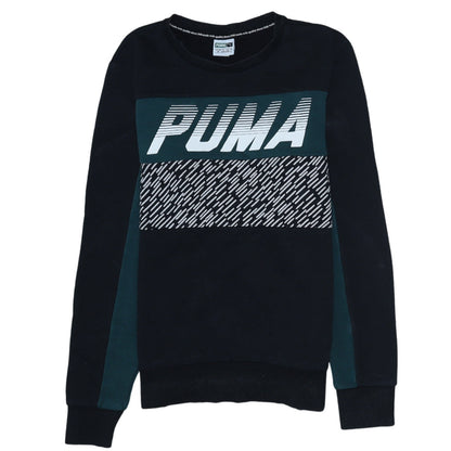 Mens UK Size S PUMA Black Pullover Sweatshirt