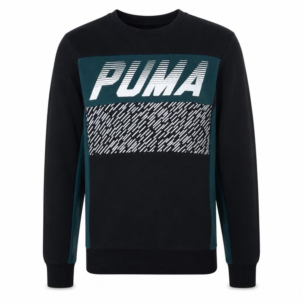Mens UK Size S PUMA Black Pullover Sweatshirt
