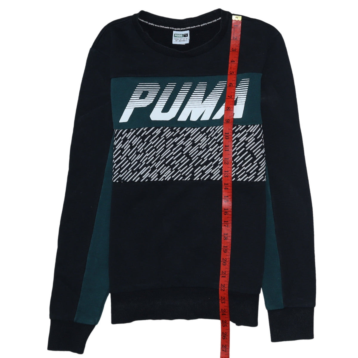 Mens UK Size S PUMA Black Pullover Sweatshirt