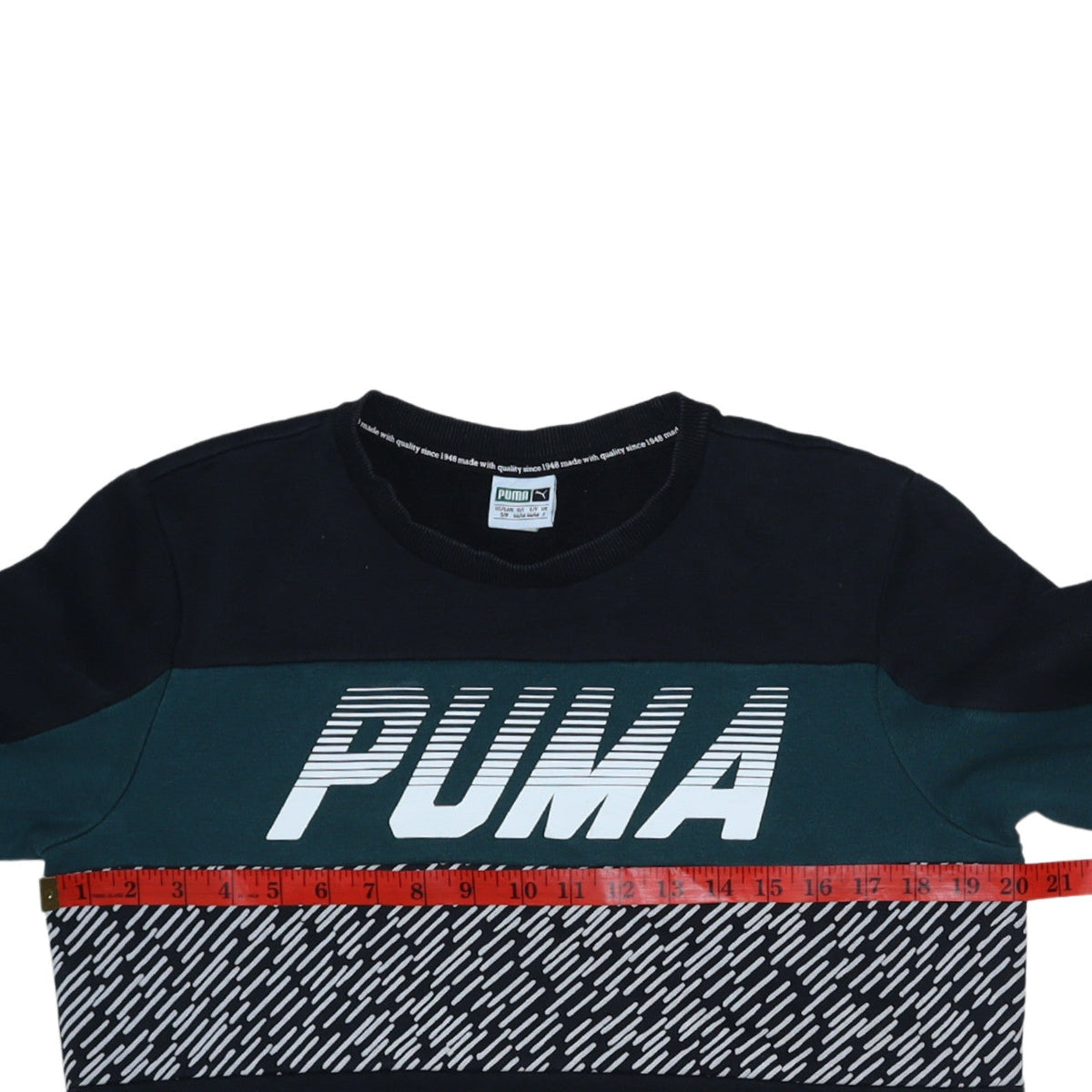 Mens UK Size S PUMA Black Pullover Sweatshirt