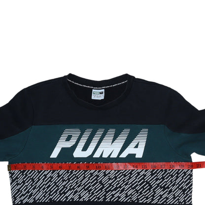 Mens UK Size S PUMA Black Pullover Sweatshirt
